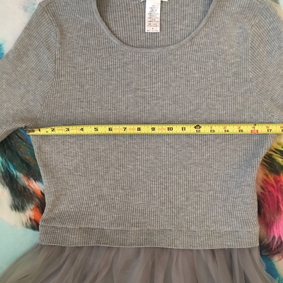 Modcloth Easley Grey Tulle Dress - Picture 5 of 8